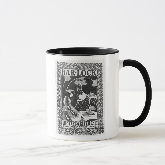 Taza Anuncio para las máquinas de escribir de la (Derecha)