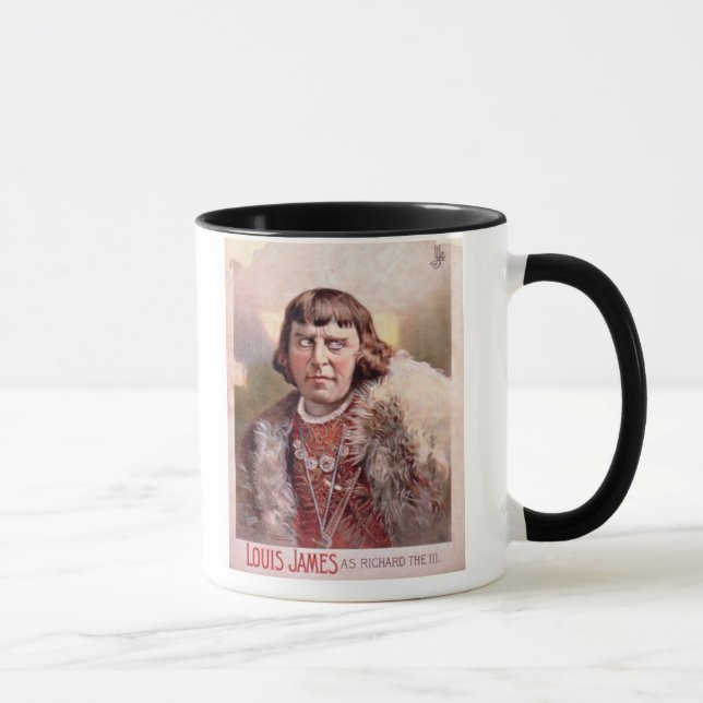 Taza Anuncio para "Louis James como Richard III" (co (Derecha)