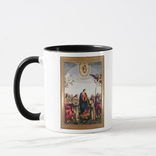 Taza Anuncio y santos, 1500 (Izquierda)