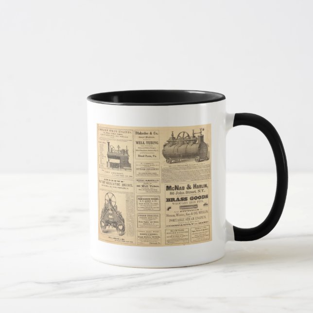 Taza Anuncios petroleros de Nueva York (Derecha)