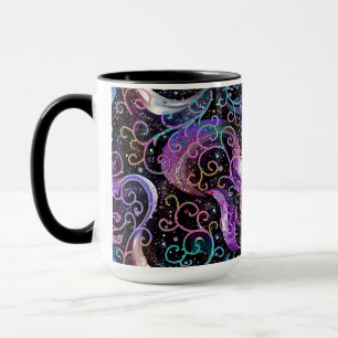 Taza Aorinado con barba de perlas de curry
