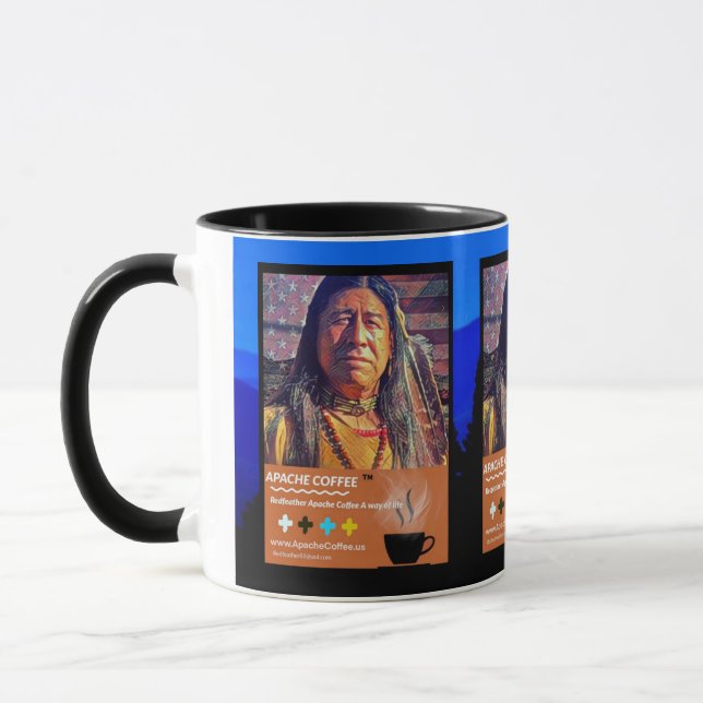 Taza Apache Coffee ®️ 🇺 🇸 Mug 2 (Izquierda)