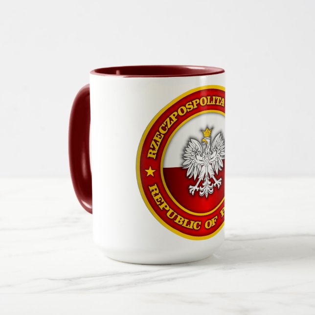 Taza Aparato de medallón polaco (Anverso izquierdo)