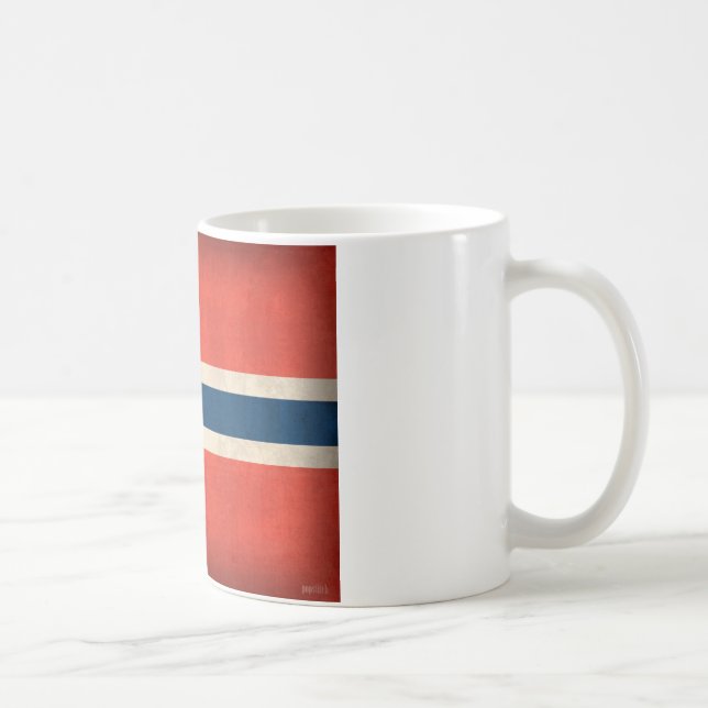 Taza apenada bandera de Noruega (Derecha)