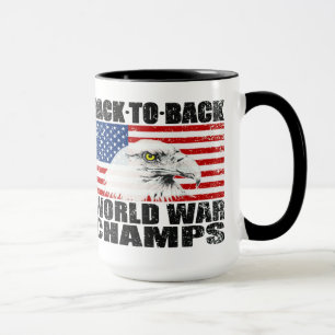 Taza Apenado de nuevo a campeones traseros de la guerra