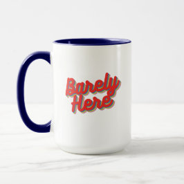 Taza Apenas aquí / rojo