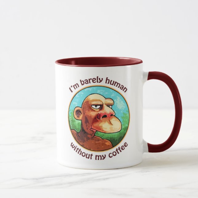 Taza Apenas humano sin el café (Derecha)