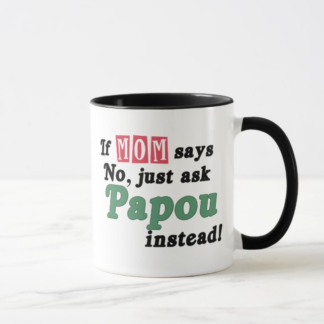 Taza Apenas pida Papou (Derecha)