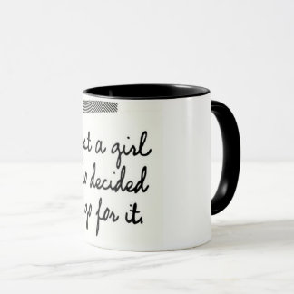 Taza Apenas un chica que decidía ir para él
