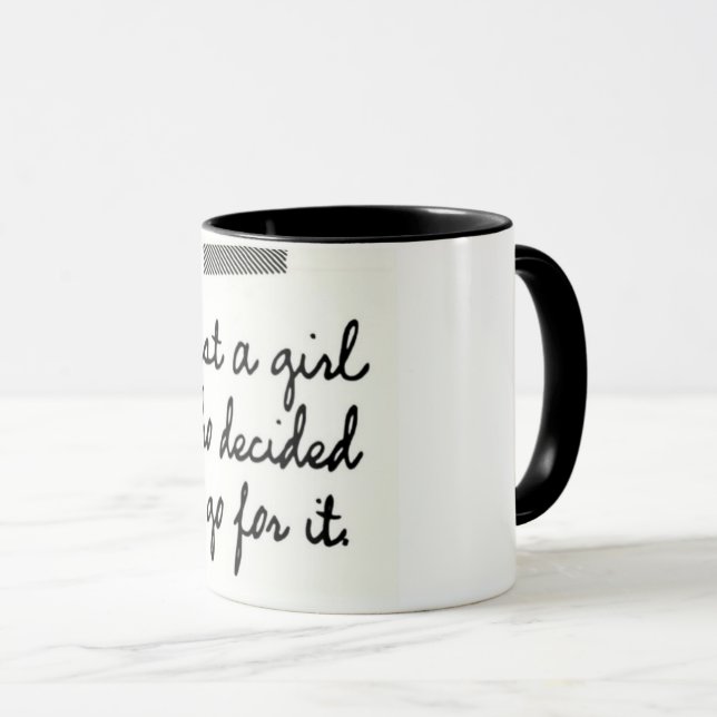 Taza Apenas un chica que decidía ir para él (Anverso derecho)