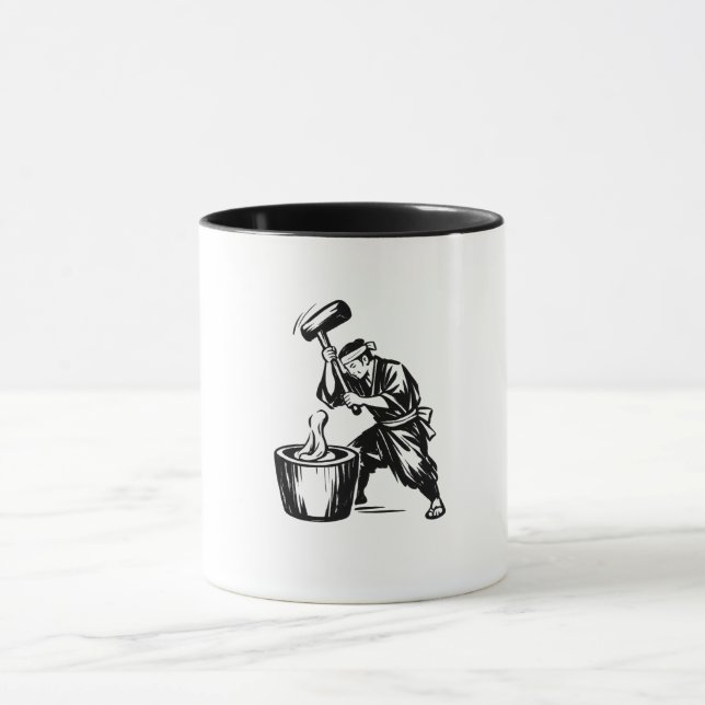 Taza Aplastamiento de Mochi Japonés (Centro)