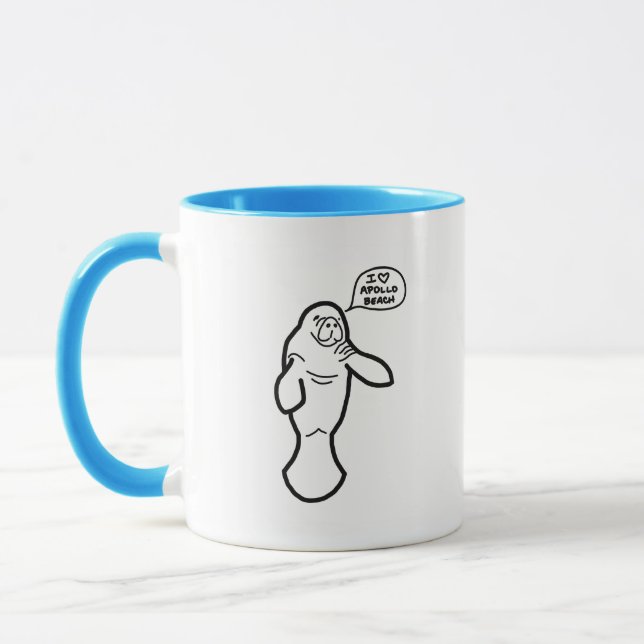 Taza Apollo Beach Florida Manatee Mug (Izquierda)