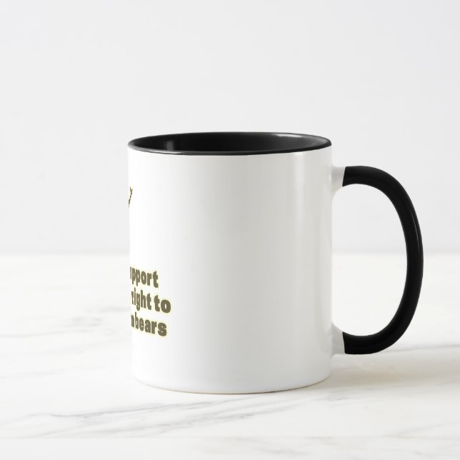 Taza Apoye la derecha de armar osos (Derecha)