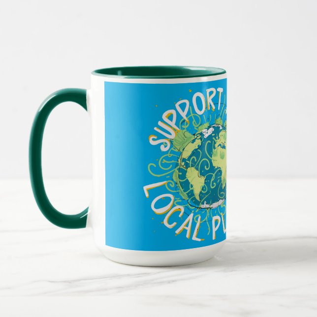 Taza Apoye sus plantas locales (Izquierda)