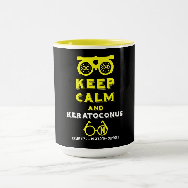 Taza Apoyo Y Conciencia De Keratoconos (Centro)