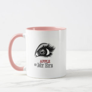 Taza Apple de mi ojo hermosos ojos pestañear arte