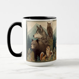 Taza Approachable Wolf : Wilderness Mug
