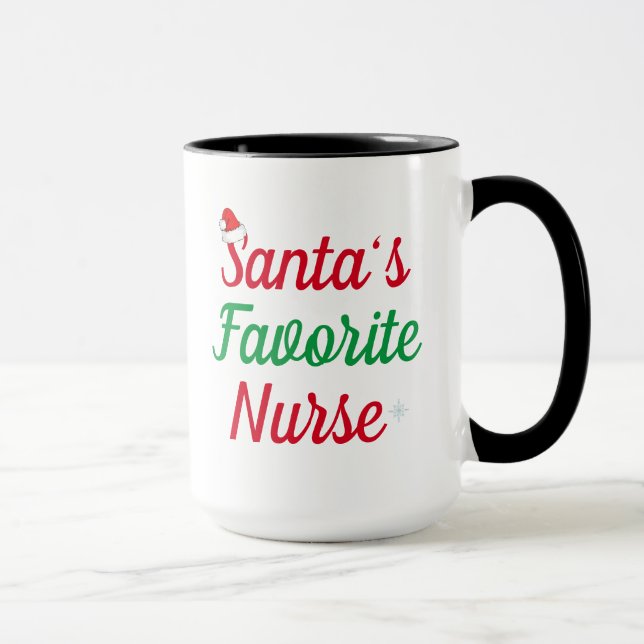 Taza Apreciación de Navidades de enfermería favoritos d (Derecha)