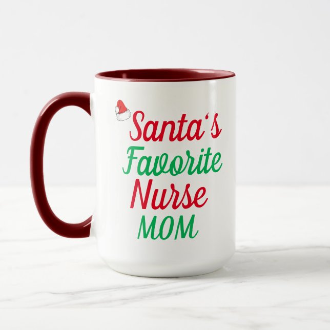 Taza Apreciación de Navidades de enfermería favoritos d (Izquierda)