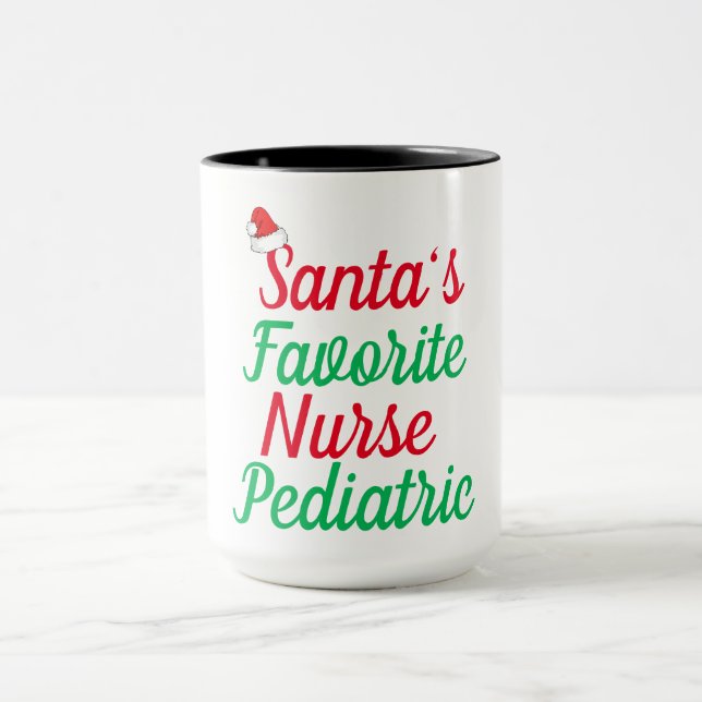 Taza Apreciación de Navidades de enfermería favoritos d (Centro)