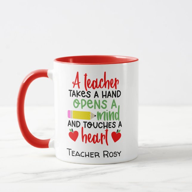 Taza Apreciación del profesor Mugs cita Inspiradora (Izquierda)