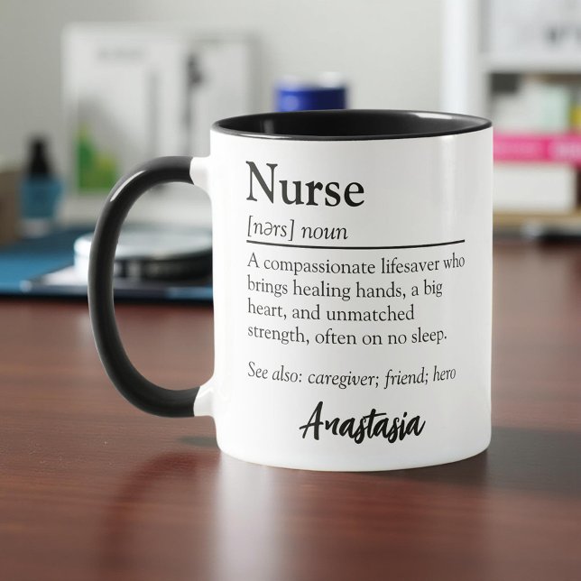 Taza Apreciación personalizada de definición de enferme (Subido por el creador)