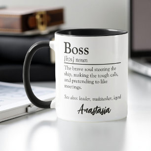 Taza Apreciación personalizada de definición de jefe