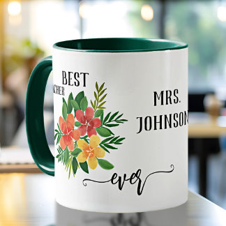 Taza Apreciación personalizada del profesor de diseño f
