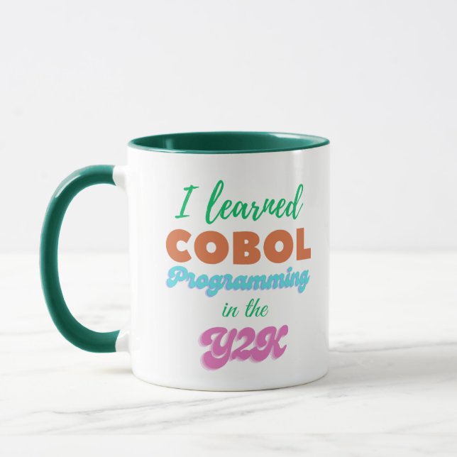 Taza Aprendió el lenguaje Cobol en el Y2K (Año 2000) (Izquierda)