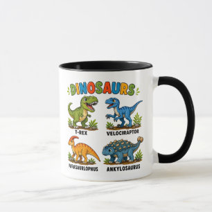 Taza Aprendizaje de especies de dinosaurios para niños