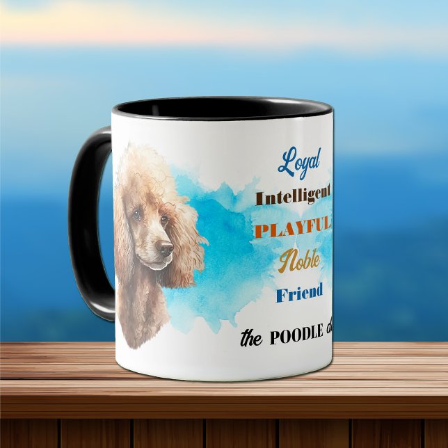 Taza Apricot Poodle Dog Loyal Amigo (Subido por el creador)