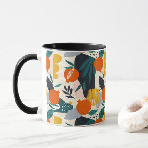 Taza Apricot y hojas de moda moderno en Moda preppy
