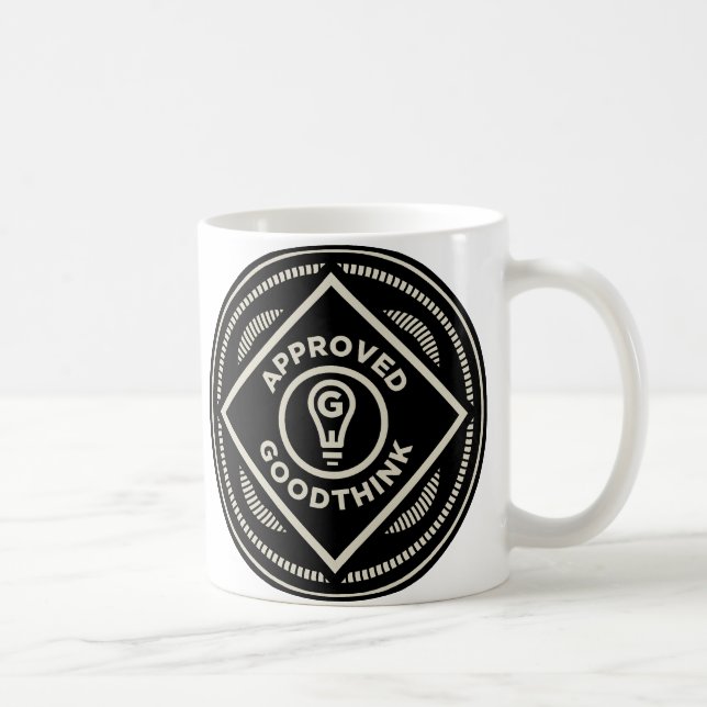 Taza aprobada de Goodthink (Derecha)