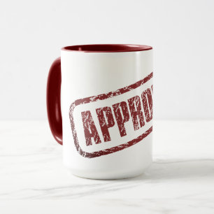 TAZA APROBADO//ROJO