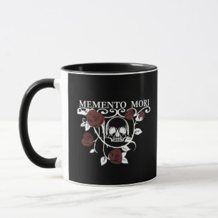 Taza Aprovecha el Día - Rosas Rojas - Cráneo Memento Mo