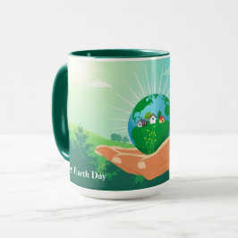 Taza Aprovecha el poder para vibras frescas del planeta