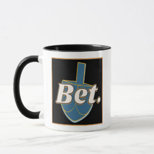 Taza Apuesta. Dreidel de Hanukkah Gimel Chiste Regalo G