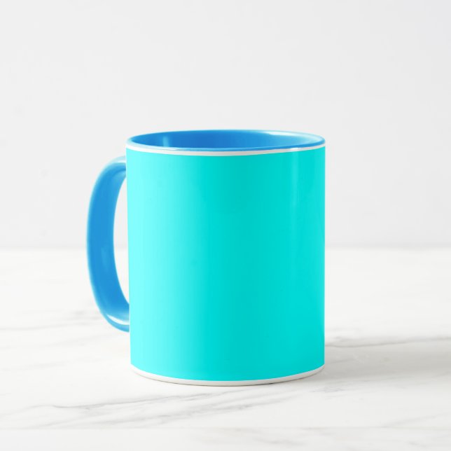 Taza Aqua (color sólido) (Anverso izquierdo)