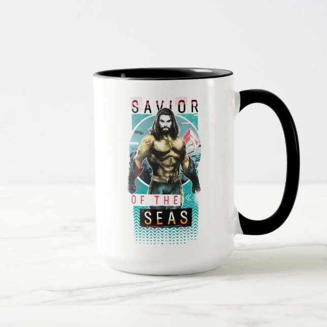Taza Aquaman | Gráfico modernista "Salvador De Mares" (Derecha)