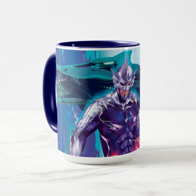 Taza Aquaman | Gráfico refractado de Ocean Master King  (Anverso izquierdo)