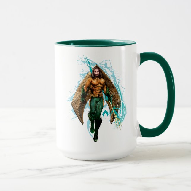 Taza Aquaman | Logo De Prince Orin Con Aquaman (Derecha)