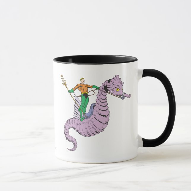 Taza Aquaman Rides Seahorse (Derecha)
