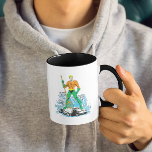 Taza Aquaman se pone de pie con horquilla