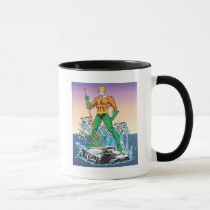 Taza Aquaman Se Pone De Pie Con Spear