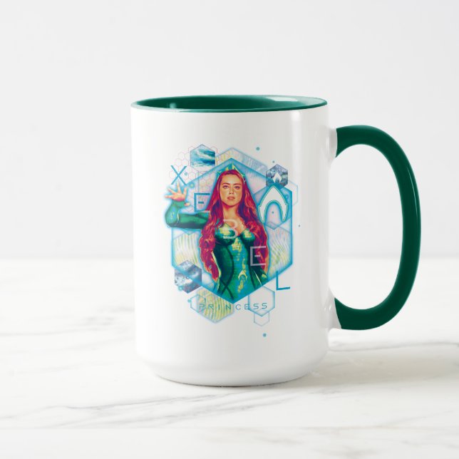 Taza Aquaman | Xebel Princess Mera Hexagonal Graphic (Derecha)