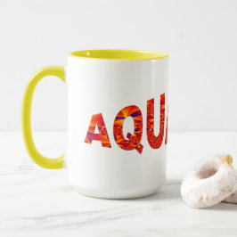 Taza Aquarius - Azul amarillo Naranja de Firey
