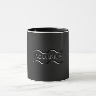 Taza AQUARIUS, Diseño Resumen del Rótulo Zodiaco,