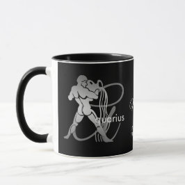 Taza Aquarius ♒ el portador de agua - Rótulo Zodiaco