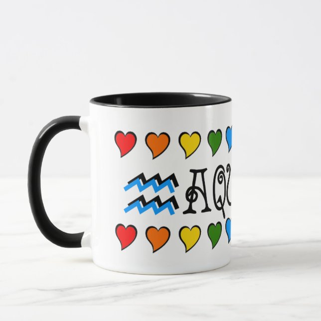 Taza Aquarius Hearts (Izquierda)