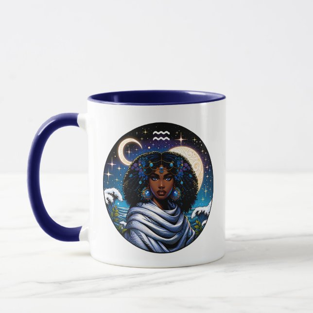 Taza Aquarius Traits and Dates  | Water Bearer (Izquierda)